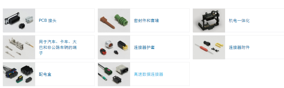 TE汽车、卡车、大巴和越野车连接器
