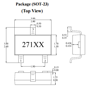 台湾MST美加​MH271计数传感器全极性霍尔效应传感器IC元件
