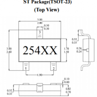 台湾MST美加MH254浮动仪表单极低灵敏度霍尔元件