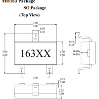 台湾MST美加MH163速度感应双极锁存霍尔元件