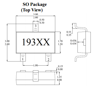 台湾MST美加MH193线性位置检测双极锁存霍尔元件