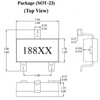 台湾MST美加MH188线性位置检测双极霍尔元件