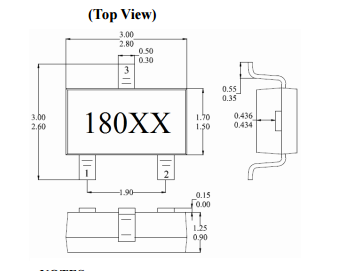 台湾MST美加MH180位置感应双极锁存霍尔元件