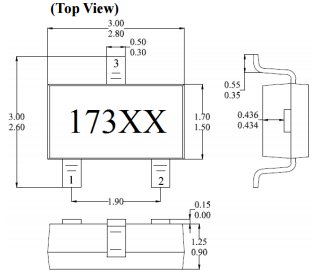 台湾MST美加MH173速度感应双极锁存霍尔元件