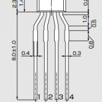 ​AKM旭化成HW-302B,hw302b锑化铟(InSb)高灵敏度霍尔元件